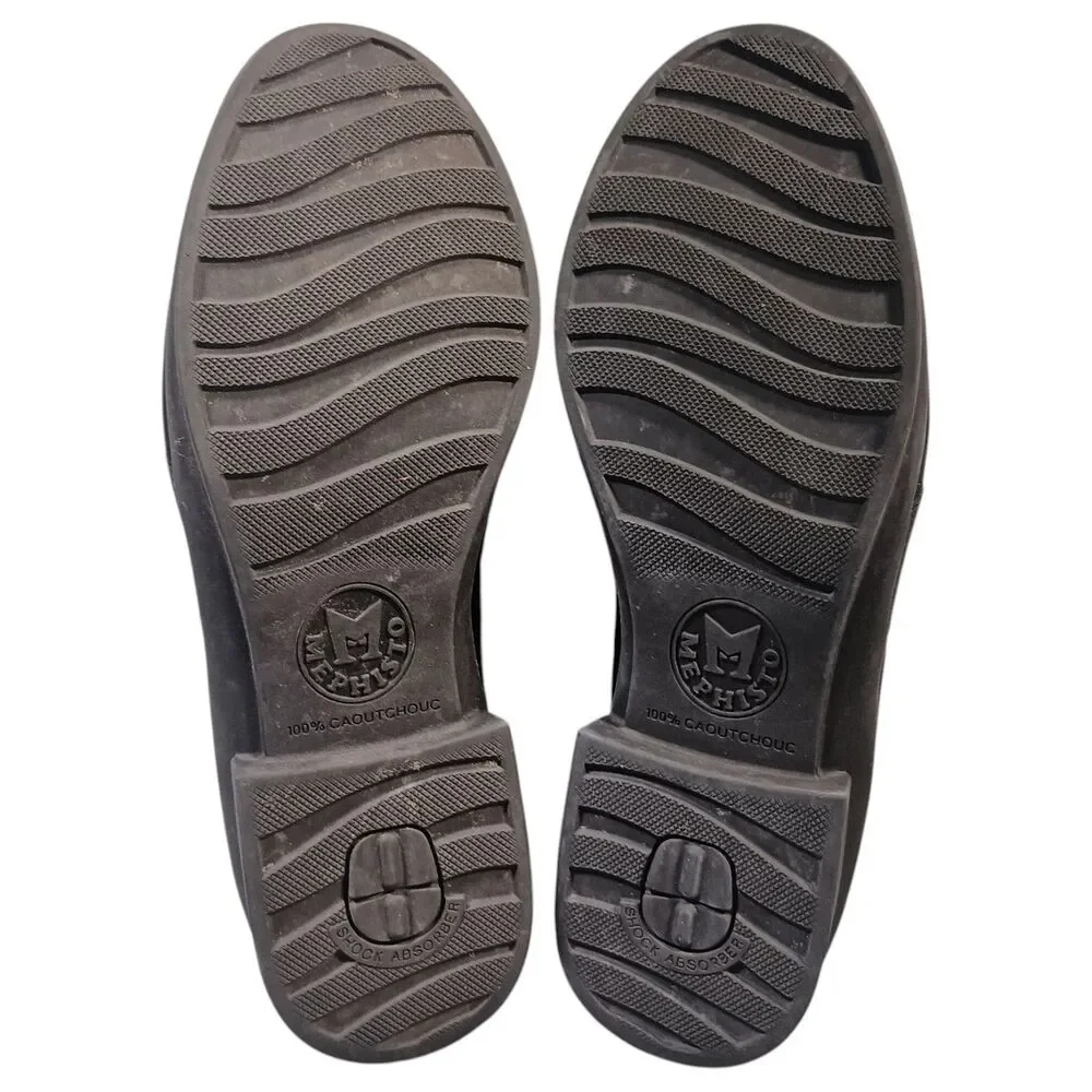 Mephisto Debby  Loafers Women's 8 Black Suede Slip On Comfort Shoes